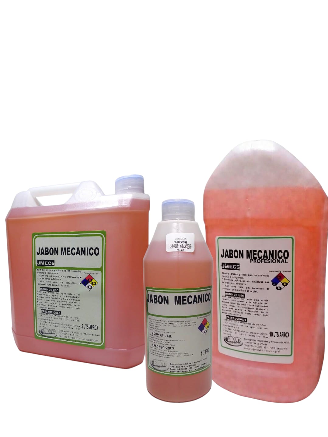 Jabón Mecánico - Alta Eficacia Contra Grasa Industrial