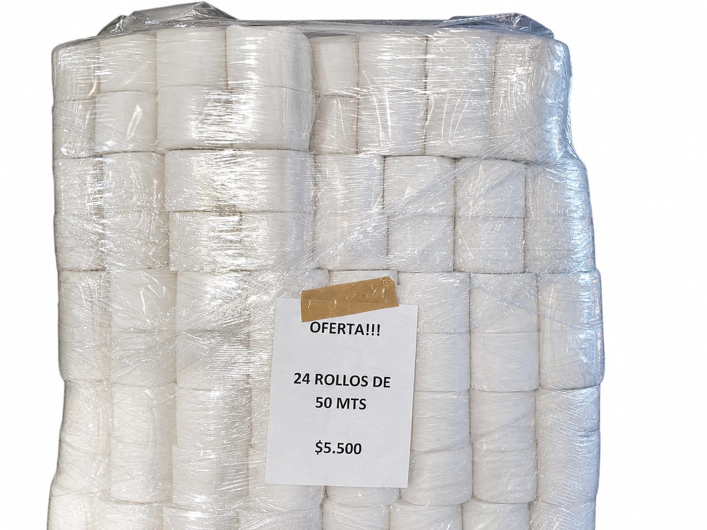 24 Rollos De Papel Reprocesado 50 Metros - Resistente y Absorbente - Imagen 2