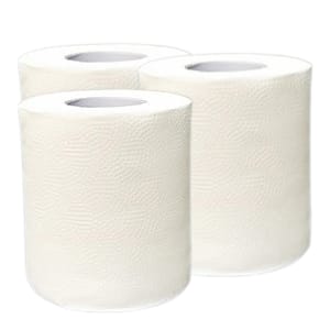 24 Rollos De Papel Reprocesado 50 Metros - Resistente y Absorbente